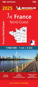 Book cover of: Northwestern France 2025 - Michelin National Map 706