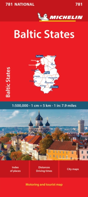 Book cover of: Baltic States - Michelin National Map 781
