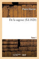 Book cover of: de la Sagesse. Tome 1