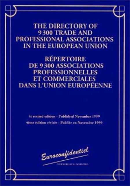 Book cover of: Directory 9300 Trade Prof Asso. By: Euroconfidentiel