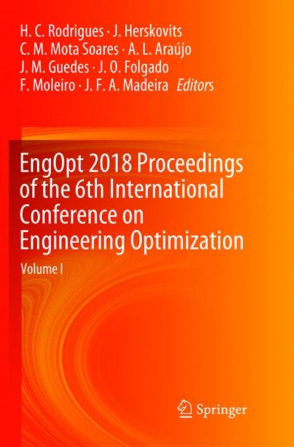 Book cover of: EngOpt 2018 Proceedings of the 6th International Conference on Engineering Optimization. By: H.C. Rodrigues