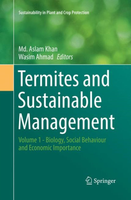 Book cover of: Termites and Sustainable Management. By: Md. Aslam Khan