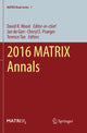 Book cover of: 2016 MATRIX Annals. By: David R. Wood