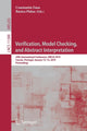 Book cover of: Verification, Model Checking, and Abstract Interpretation. By: Constantin Enea