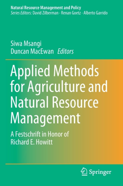 Book cover of: Applied Methods for Agriculture and Natural Resource Management. By: Siwa Msangi