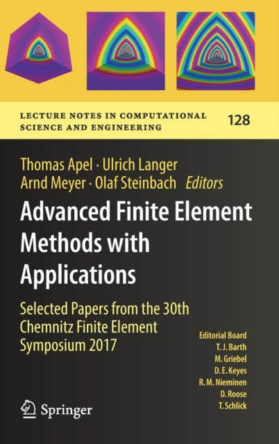 Book cover of: Advanced Finite Element Methods with Applications. By: Thomas Apel