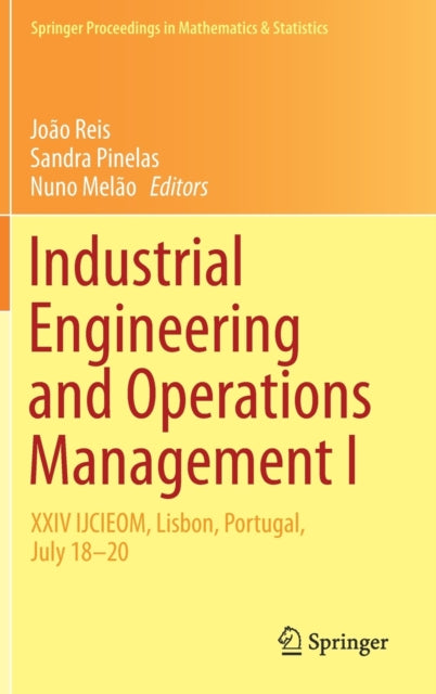 Book cover of: Industrial Engineering and Operations Management I. By: João Reis