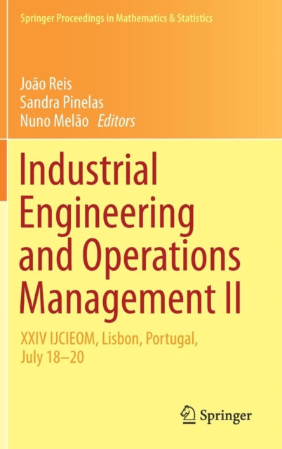Book cover of: Industrial Engineering and Operations Management II. By: João Reis