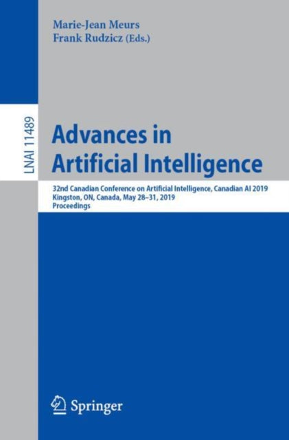Book cover of: Advances in Artificial Intelligence. By: Marie-Jean Meurs