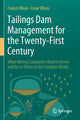 Book cover of: Tailings Dam Management for the Twenty-First Century. By: Franco Oboni
