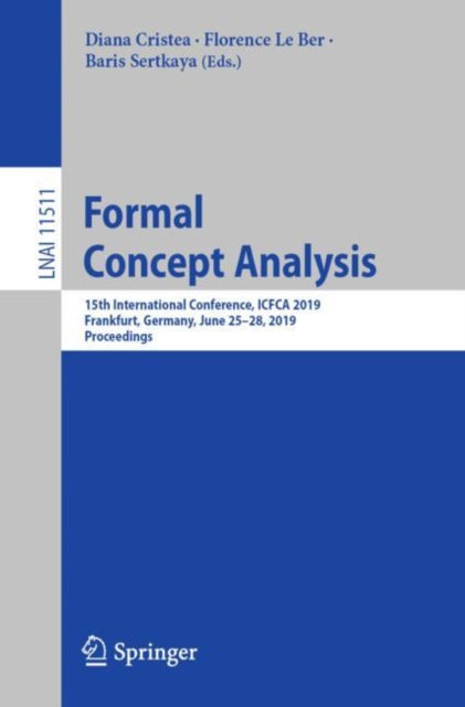 Book cover of: Formal Concept Analysis. By: Diana Cristea