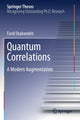 Book cover of: Quantum Correlations. By: Farid Shahandeh