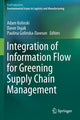 Book cover of: Integration of Information Flow for Greening Supply Chain Management. By: Adam Kolinski