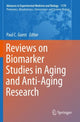 Book cover of: Reviews on Biomarker Studies in Aging and Anti-Aging Research. By: Paul C. Guest