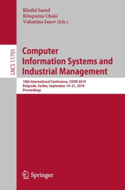 Book cover of: Computer Information Systems and Industrial Management. By: Khalid Saeed