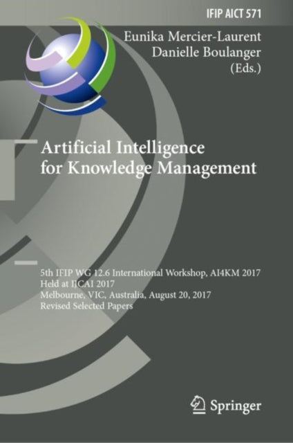 Book cover of: Artificial Intelligence for Knowledge Management. By: Eunika Mercier-Laurent
