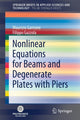 Book cover of: Nonlinear Equations for Beams and Degenerate Plates with Piers. By: Maurizio Garrione