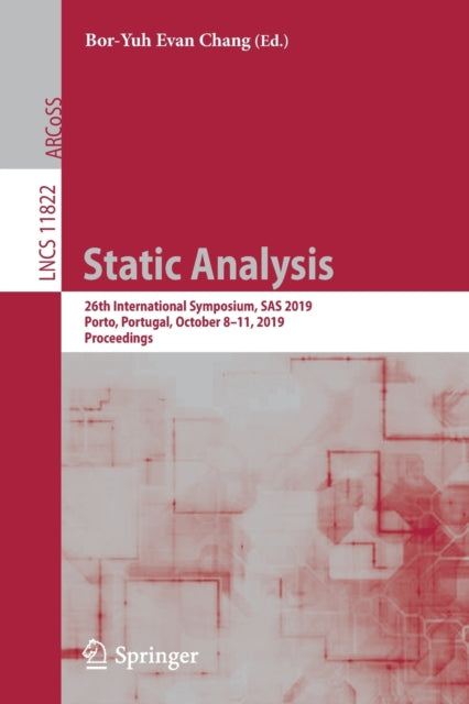 Book cover of: Static Analysis. By: Bor-Yuh Evan Chang