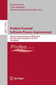 Book cover of: Product-Focused Software Process Improvement. By: Xavier Franch