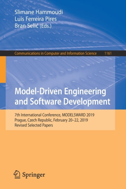 Book cover of: Model-Driven Engineering and Software Development. By: Slimane Hammoudi