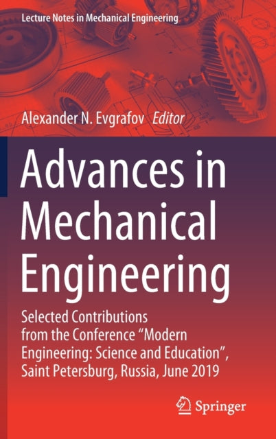 Book cover of: Advances in Mechanical Engineering. By: Alexander N. Evgrafov