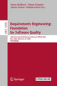 Book cover of: Requirements Engineering: Foundation for Software Quality. By: Nazim Madhavji