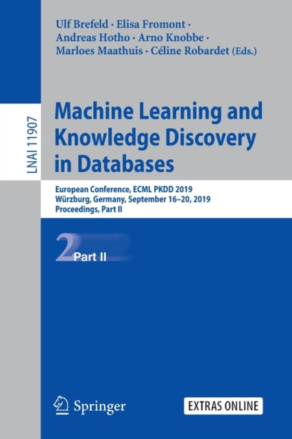 Book cover of: Machine Learning and Knowledge Discovery in Databases. By: Ulf Brefeld