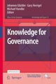 Book cover of: Knowledge for Governance. By: Johannes Glückler