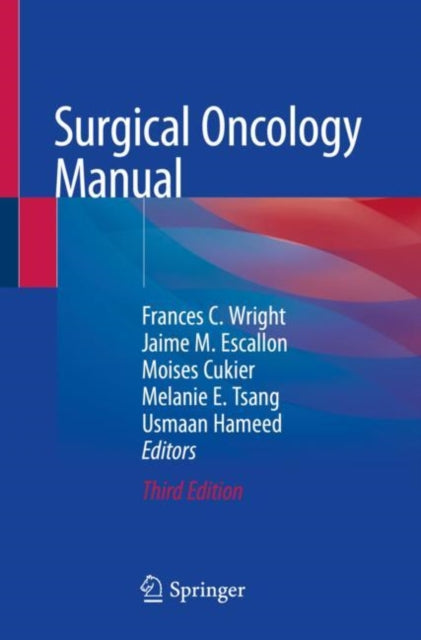 Book cover of: Surgical Oncology Manual. By: Frances C. Wright