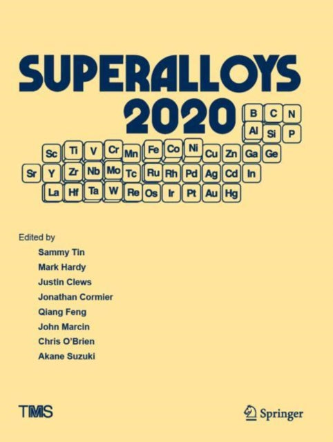 Book cover of: Superalloys 2020. By: Sammy Tin
