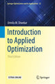 Book cover of: Introduction to Applied Optimization. By: Urmila Diwekar