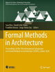 Book cover of: Formal Methods in Architecture. By: Sara Eloy