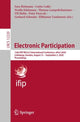 Book cover of: Electronic Participation. By: Sara Hofmann