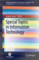 Book cover of: Special Topics in Information Technology. By: Angelo Geraci