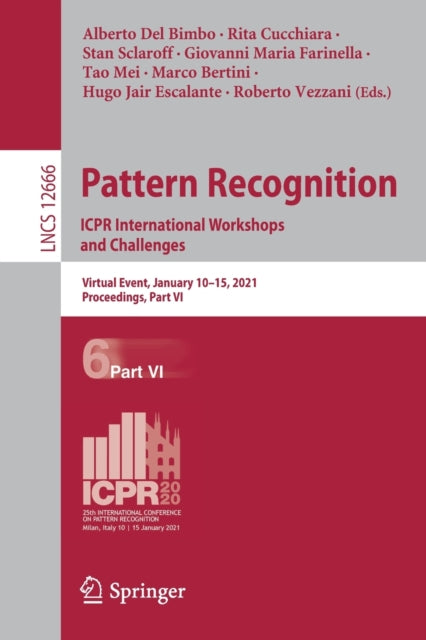 Book cover of: Pattern Recognition. ICPR International Workshops and Challenges. By: Alberto Del Bimbo