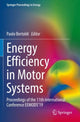Book cover of: Energy Efficiency in Motor Systems. By: Paolo Bertoldi