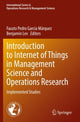 Book cover of: Introduction to Internet of Things in Management Science and Operations Research. By: Fausto Pedro García Márquez
