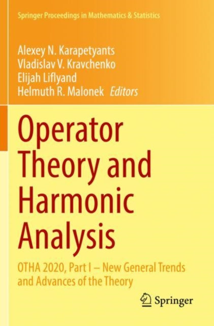 Book cover of: Operator Theory and Harmonic Analysis. By: Alexey N. Karapetyants