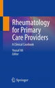 Book cover of: Rheumatology for Primary Care Providers. By: Yousaf Ali