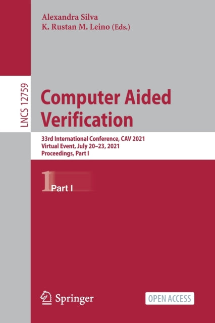 Book cover of: Computer Aided Verification. By: Alexandra Silva