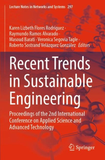 Book cover of: Recent Trends in Sustainable Engineering. By: Karen Lizbeth Flores Rodríguez