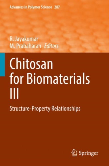 Book cover of: Chitosan for Biomaterials III. By: R. Jayakumar