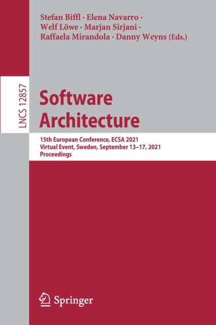 Book cover of: Software Architecture. By: Stefan Biffl