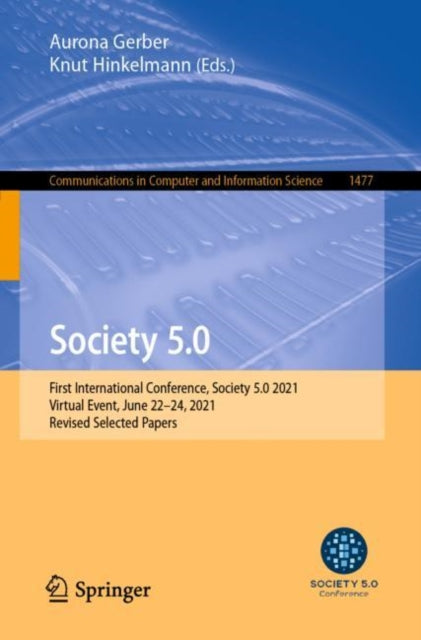 Book cover of: Society 5.0. By: Aurona Gerber