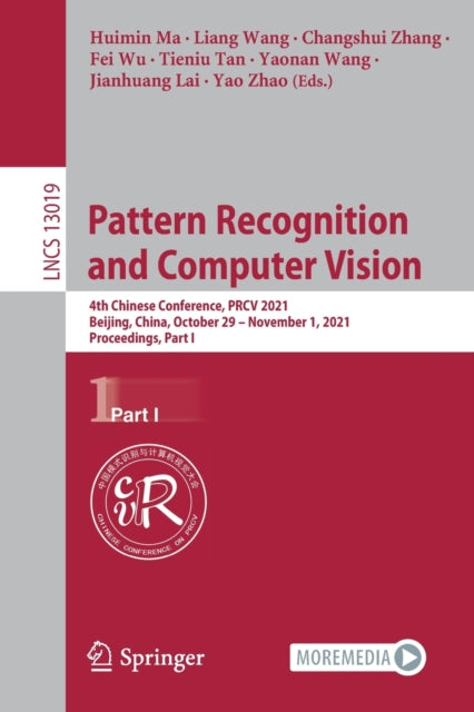 Book cover of: Pattern Recognition and Computer Vision. By: Huimin Ma