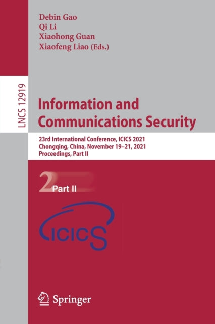 Book cover of: Information and Communications Security. By: Debin Gao