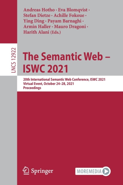Book cover of: Semantic Web – ISWC 2021. By: Andreas Hotho
