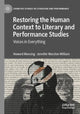 Book cover of: Restoring the Human Context to Literary and Performance Studies. By: Howard Mancing