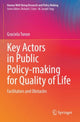 Book cover of: Key Actors in Public Policy-making for Quality of Life. By: Graciela Tonon