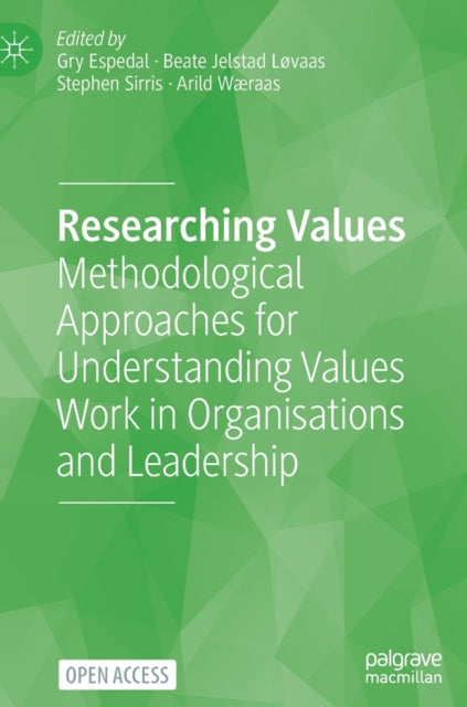 Book cover of: Researching Values. By: Gry Espedal
